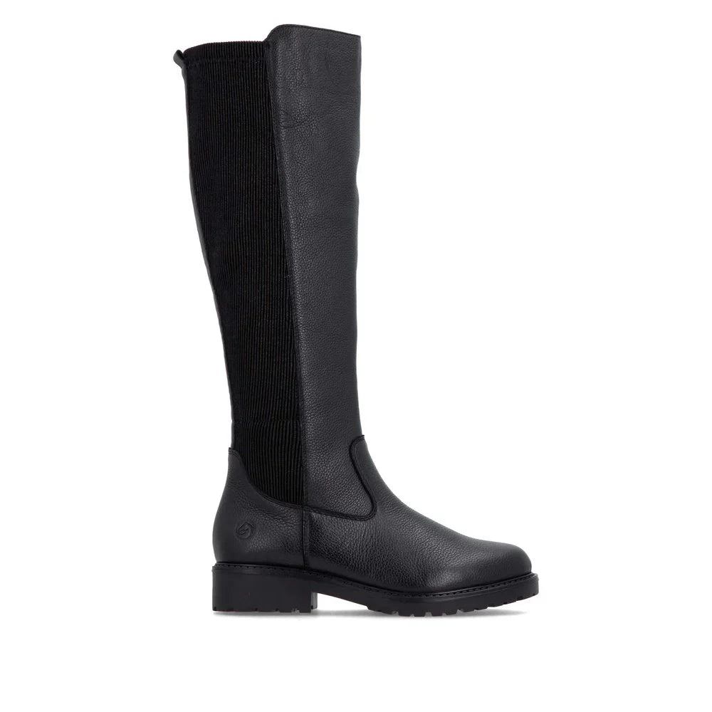 Remonte R6594 – Dames hoge laars Zwart – Wijdte G